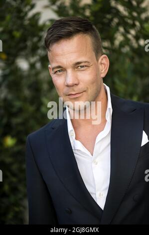 CANNES 2014-05-18 der schwedische Schauspieler Johannes Bah Kuhnke wird während einer Fotosession während der Filmfestspiele von Cannes am 18. Mai 2014 in Frankreich gesehen. Bah Kuhnke OstlundÂ´s dem Film Â „Force Majeure“ des schwedischen Regisseurs Ruben zu sehen, der während des Festivals in der Sektion „UN Certain Regard“ gegeneinander antreten wird. Foto Pontus Lundahl / TT / kod 10050 Stockfoto