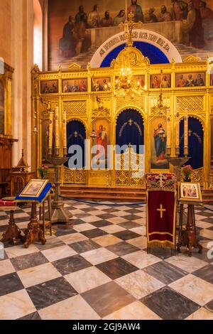 Der Altar in der Kirche der Heiligen Verkündigung, Dubrovnik, Dalmatinische Küste, Kroatien. (Nur Für Redaktionelle Zwecke) Stockfoto