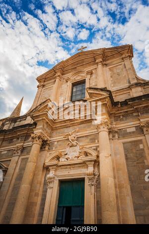 Kirche des heiligen Ignatius, Altstadt Dubrovnik, Dalmatinische Küste, Kroatien. (Nur Für Redaktionelle Zwecke) Stockfoto