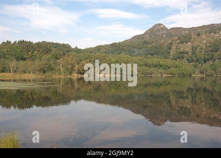 am westlichen Ende des Loch Achray in Trossachs Stockfoto