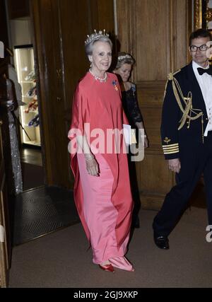 STOCKHOLM 2016-04-30 Prinzessin Benedikte im Königspalast anlässlich der Geburtstagsfeier des Königs, Samstag, 30. April 2016. Foto: Henrik Montgomery / TT / Code 10060 Stockfoto