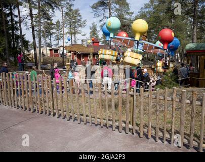 NORRKOPING 20160501 die Welt von 'Bamse' im Kolmarden Zoo Bamse ('der stärkste Bär der Welt') ist ein schwedischer Cartoon. Foto: Stefan Jerrevang / TT / Kod 60160 Stockfoto