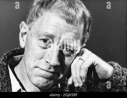 STOCKHOLM 19880103 Max von Sydow. Schwedisch-französischer Schauspieler Max von Sydow. Foto: GÃƒÂ¶ran TonstrÃƒÂ¶m / TT / Kod: 10510 Stockfoto