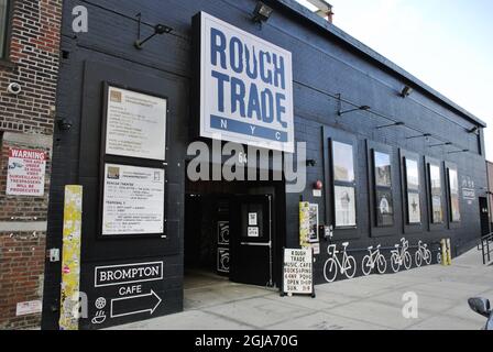 NEW YORK 2016-03-17 Rough Trade NYC, Ecord Shop und Szene och in Brooklyn Foto: Lars Pehrson / SVD / TT / kod 30155 Reise, Geographie, Musik, Einzelhandel, Handel Stockfoto