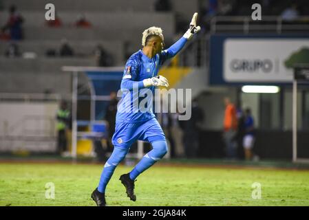 SAN JOSE, Costa Rica: Keylor Navas aus Costa Rica beim Unentschieden 1-1 zwischen Costa Rica und Jamaika in den CONCACAF FIFA World Cup Qualifiers auf Stockfoto