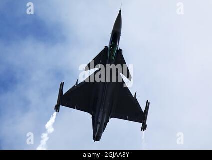 MALMSLATT 2016-08-28 JAS 39 C Gripen Luftjäger, Kampfjet Foto Jeppe Gustafsson / TT / Kod 71935 Uniform, Militär, Waffe Stockfoto