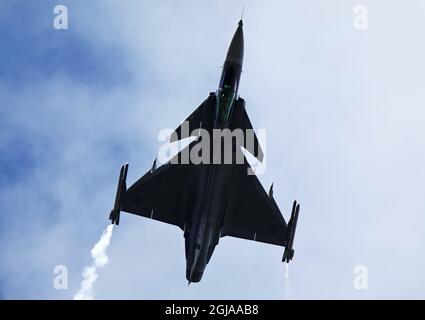 MALMSLATT 2016-08-28 JAS 39 C Gripen Luftjäger, Kampfjet Foto Jeppe Gustafsson / TT / Kod 71935 Uniform, Militär, Waffe Stockfoto