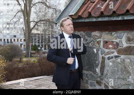 STOCKHOLM 2016-11-24 Neil Dudgeon wird während seines Besuchs in Stockholm, Schweden, am 24. November 2016 gesehen. Neil Dudgeon ist Hauptinspekteur John Barnaby in der Fernsehserie Â Midsomer MurdersÂ, die ihr 20-jähriges Bestehen feiert. Foto: Henrik Montgomery / TT / kod 10060 Stockfoto