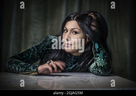 STOCKHOLM 2016-01-27 die schwedische Schauspielerin iranischer Abstammung, Bahar Pars, spielt in dem Oscar-nominierten Film Â“A man named OveÂ“ Foto: Staffan Lowstedt / SVD / TT / Kod: 30312 Stockfoto