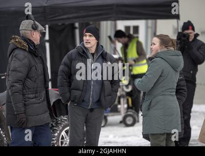 BENGTSFORS 2017-03-07 der US-Schauspieler Matt Dillon bei einem Pressegespräch über den neuen Film „The House That Jack Built“ des dänischen Regisseurs Lars von Trier in Bengtsfors, Schweden, 7. März 2017. Foto: Bjorn Larsson Rosvall / TT / kod 9200 Stockfoto