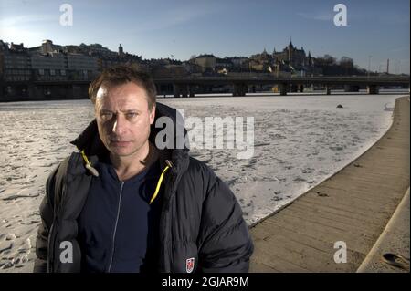 Filebild vom 20. Februar 2009 des schwedischen Schauspielers Michael Nyqvist, der in Stockholm, Schweden, dargestellt wurde. Foto: Anders Wiklund / TT / Code 10040 Stockfoto