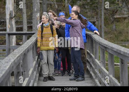 LINKOPING 2017-10-26 Kronprinzessin Victoria wird am Donnerstag auf ihrem "Provinzspaziergang" in der Grafschaft Ostergotland, Schweden, zu sehen sein Foto: Jonas Ekstromer / TT / kod 10030 Stockfoto