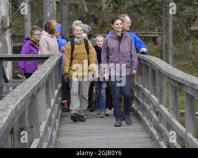 LINKOPING 2017-10-26 Kronprinzessin Victoria wird am Donnerstag auf ihrem "Provinzspaziergang" in der Grafschaft Ostergotland, Schweden, zu sehen sein Foto: Jonas Ekstromer / TT / kod 10030 Stockfoto