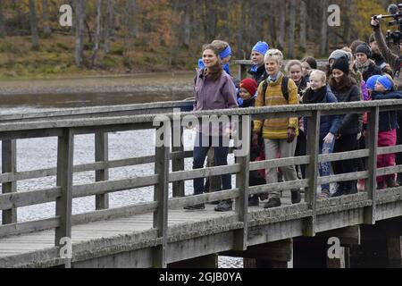 LINKOPING 2017-10-26 Kronprinzessin Victoria wird am Donnerstag auf ihrem "Provinzspaziergang" in der Grafschaft Ostergotland, Schweden, zu sehen sein Foto: Jonas Ekstromer / TT / kod 10030 Stockfoto