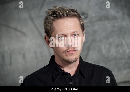 KOPENHAGEN 2017-12-06 der dänische Schauspieler Thure Lindhardt wird bei einem Pressegespräch vor dem Beginn der vierten Staffel der dänisch-schwedischen Fernsehserie 'Bron 4' (die Brücke) in Kopenhagen gesehen. Dänemark am Mittwoch. Foto: Johan Nilsson / TT / Kod 50090 Stockfoto