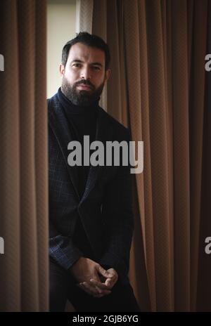 STOCKHOLM 20171127 Tom Cullen, Schauspieler in der HBO-Serie 'Knightfall'. Foto: Fredrik Sandberg / TT / kod 10080 Stockfoto