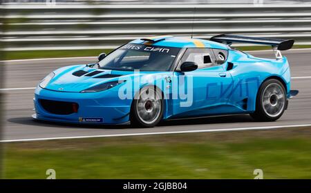 RING KNUTSTORP 2018-05-05 Prinz Carl Philip in seinem Lotus Evora GT4 während des schwedischen GT-Autorennens in Ring Knutstorp Schweden am Samstag, den 6. Mai 2018. Foto: Andreas Hillergren / TT / kod 10600 Stockfoto