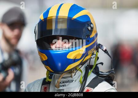 RING KNUTSTORP 2018-05-05 Prinz Carl Philip in seinem Lotus Evora GT4 während des schwedischen GT-Autorennens in Ring Knutstorp Schweden am Samstag, den 6. Mai 2018. Foto: Andreas Hillergren / TT / kod 10600 Stockfoto