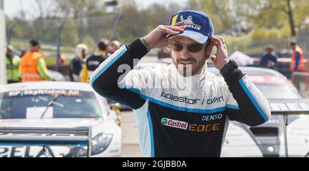 RING KNUTSTORP 2018-05-05 Prinz Carl Philip in seinem Lotus Evora GT4 während des schwedischen GT-Autorennens in Ring Knutstorp Schweden am Samstag, den 6. Mai 2018. Foto: Andreas Hillergren / TT / kod 10600 Stockfoto