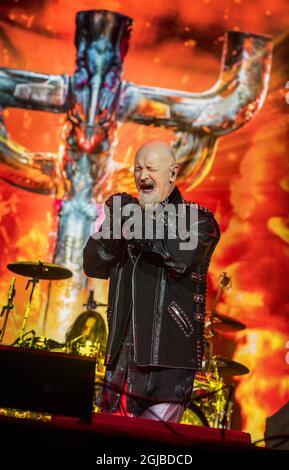 SOLVESBORG 20180609 die britische Heavy Metal Band Judas Priest tritt am 09. Juni 2018 beim Sweden Rock Festival in Norje, außerhalb von Solvesborg in Südschweden, auf. Foto: Claudio Bresciani / TT / Code 10090 Stockfoto