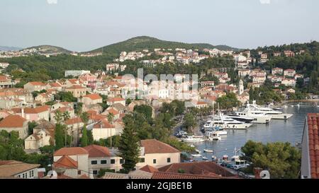 Hafen von Cavtat (Dalmatien, Kroatien) Stockfoto