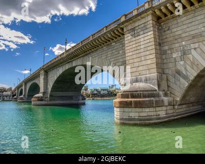 USA, Arizona, Lake Havasu City. London Bridge. Stockfoto