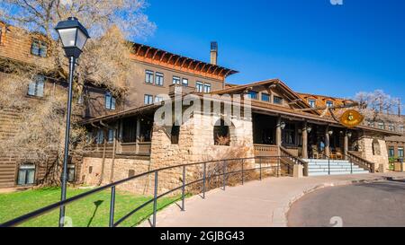 El Tovar Hotel (National Historic Landmark), Grand Canyon National Park, Arizona, USA. (Nur Für Redaktionelle Zwecke) Stockfoto