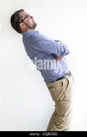 STOCKHOLM 2018-08-18 Jimmie Akesson, Vorsitzender der Schwedischen Demokraten bei einem Interview vor den Parlamentswahlen am 9. September 2018. Foto: Anna-Karin Nilsson / EXP / TT / kod 7141 ** AUS SCHWEDEN HERAUS ** Stockfoto