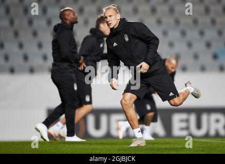 Besiktas Domagoj Vida nimmt an einer Trainingseinheit im Malmo Stadion, Malmö, Schweden, Teil, 03. Oktober 2018. Besiktas wird am 04. Oktober in Malmö beim Spiel der UEFA Europa League Malmo FF spielen. Foto: Andreas Hillergren / TT / kod 10600 Stockfoto