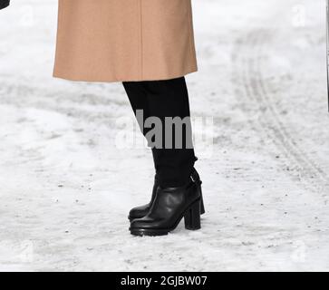 STOCKHOLM 2019-02-05 Kronprinzessin Victoria besucht eines der kommunal geführten Unternehmen der Wasser- und Abfallwirtschaft, das sich in Stockholm Vatten och AvfallÂ´s befindet. Foto: Fredrik Sandberg / TT kod 10080 Stockfoto