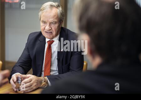 STOCKHOLM 20190213 Bjorn Kjos, norwegischer Geschäftsmann, Gründer und CEO der Billigfluggesellschaft Norwegian Air Shuttle oder Norwegian. Foto: Naina Helén Jama / TT / kod 11880 Stockfoto