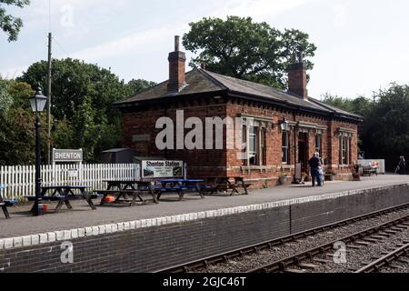 Shenton Station auf der Battlefield Line, Leicestershire, Großbritannien Stockfoto