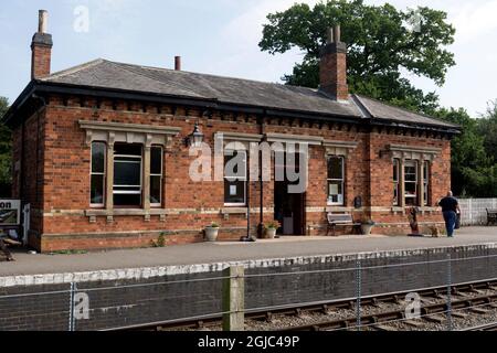 Shenton Station auf der Battlefield Line, Leicestershire, Großbritannien Stockfoto