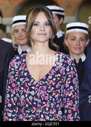 STOCKHOLM 20190614 Prinzessin Sofia nimmt an der Abschlussfeier der Sophiahemmet im Stockholmer Rathaus Teil. Foto: Karin Tornblom / TT / kod 2377 *** BETALBILD *** Stockfoto