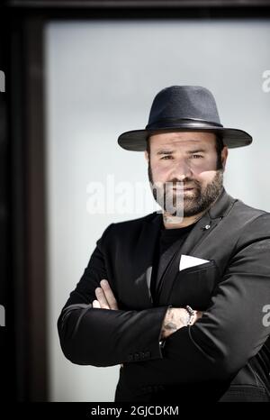 STOCKHOLM 2019-06-24 Levan Tsikurishvili, ein in Stockholm ansässiger Filmregisseur, Schriftsteller und Produzent. Er inszenierte den Dokumentarfilm 'Avicii: True Stories'. Foto: Pontus Lundahl / TT / kod 10050 Stockfoto