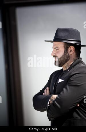 STOCKHOLM 2019-06-24 Levan Tsikurishvili, ein in Stockholm ansässiger Filmregisseur, Schriftsteller und Produzent. Er inszenierte den Dokumentarfilm 'Avicii: True Stories'. Foto: Pontus Lundahl / TT / kod 10050 Stockfoto