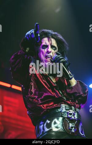 Alice Cooper in concert, Hovet, Stockholm, 2019-09-27 (c) BYRMO CAROLINA / Aftonbladet / TT * * * EXPRESSEN OUT * * AFTONBLADET / 85440 Stockfoto