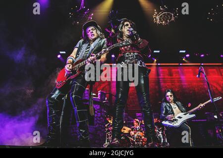 Alice Cooper und Ryan Roxie Alice Cooper in concert, Hovet, Stockholm, 2019-09-27 (c) BYRMO CAROLINA / Aftonbladet / TT * * * EXPRESSEN OUT * * AFTONBLADET / 85440 Stockfoto