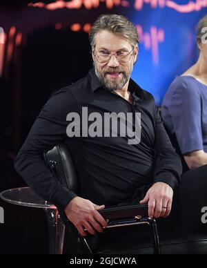 Peter 'Foppa' Forsberg 'Skavlan' TV-Show, Stockholm, Schweden, 2019-12-04 (c) Karin TÃ¶rnblom / TT Kod 2377 Stockfoto