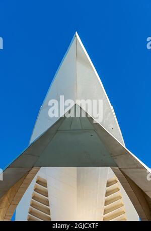 Palast der Künste (Palau de les Arts Reina Sofía), Stadt der Künste und Wissenschaften, Valencia, Spanien Stockfoto