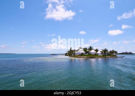 USA, Florida, Useppa Island. Es wurde 1996 in das US-Register of Historic Places aufgenommen. Stockfoto