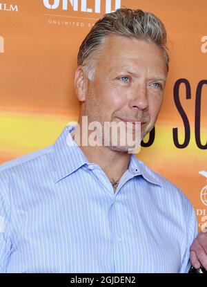 Der schwedische Schauspieler Mikael Persbrandt bei einem Fotoanruf für den Film 'tills solen gÃ¥r upp' (bis die Sonne aufgeht) 10. Juni 2020 (c) Karin TÃ¶rnblom / TT / kod 2377 Stockfoto