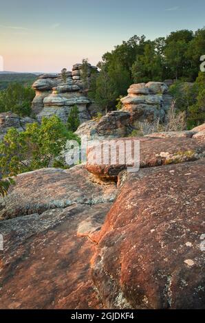 Garden of the Gods Recreation Area, Shawnee National Forest, Illinois. Stockfoto