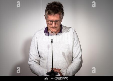 Der staatliche Epidemiologe anders Tegnell von der schwedischen Gesundheitsbehörde spricht während einer Pressekonferenz zur aktuellen Lage der Coronavirus-Pandemie (Covid-19) in Stockholm, Schweden, am 03. November 2020 2020-11-03 (c) FERNVALL LOTTE / Aftonbladet / TT * * * EXPRESSEN OUT * * * AFTONBLADET / 3226 Stockfoto