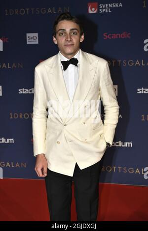 Der schwedisch-amerikanische Stabhochspringer Armand Duplantis beim Swedish Sports Award (Svenska idrottsgalan) in Stockholm, Schweden, am 18. Januar 2021. Foto: Claudio Bresciani/TT Code 10090 Stockfoto