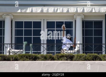 Donald Trumps privater Club Mar-a-Lago, Palm Beach, Florida, USA, am 24. Januar 2021. Foto: Jerker Ivarsson / Aftonbladet / TT-Code 2512 Stockfoto