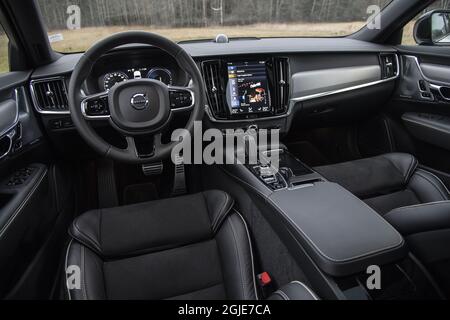 Volvo V90 AWD T6-Ladevorgang, Innenraum Foto anders Wiklund / TT / Code 10040 Stockfoto