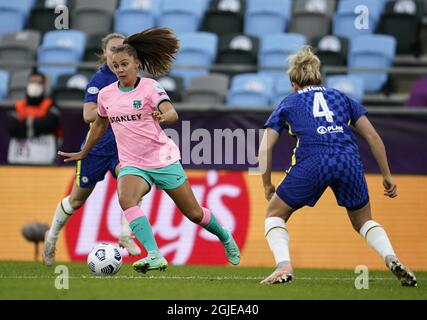 Barcelonas Lieke Martens beim UEFA Women's Champions League-Finale zwischen dem FC Chelsea und dem FC Barcelona am 16. Mai 2021 in Ganla Ullevi in Göteborg, Schweden. Foto: Bjorn Larsson Rosvall / TT / kod 9200 Stockfoto