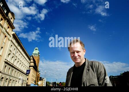 Der schwedische Schauspieler Stellan Skarsgard posiert für ein Foto in Stockholm Schweden Stockfoto