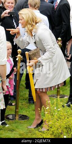 Prinzessin Madeleine bei der Eröffnung eines Ronald McDonald Hauses in Linkoping, Schweden Stockfoto